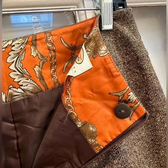 Talbots Italian Wool Silk Blend Boucle Lined Skirt Size 4 Petite A Line Vintage - Picture 4 of 13